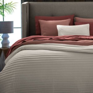 Horizontal Channel Coverlet Set