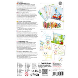 Stabix Wooden Arranging & Matching Game back of box